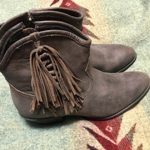 Ariat fringe booties